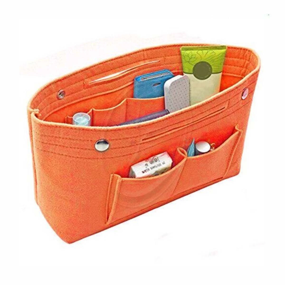 Felt Bag organizer with zipper, Handbag & Tote Shaper, Fit Cosmetic Bags Never Full, Tote Purse Organizer Insert Makeup Handbag