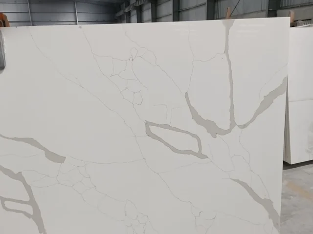 2022 Best selling engineered Calacatta Vegas Cut to size Quartz  Kitchen Countertop slab At Lowest price