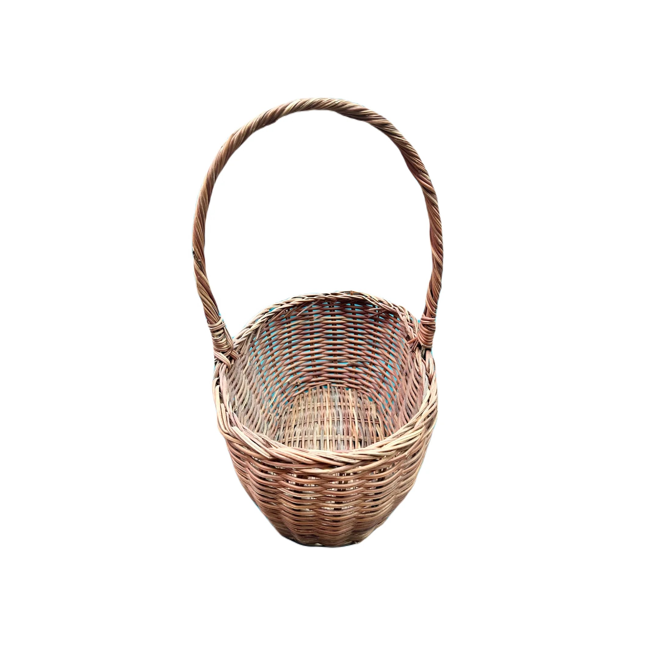 Деревянная и бамбуковая коробка для цветов с тиснением