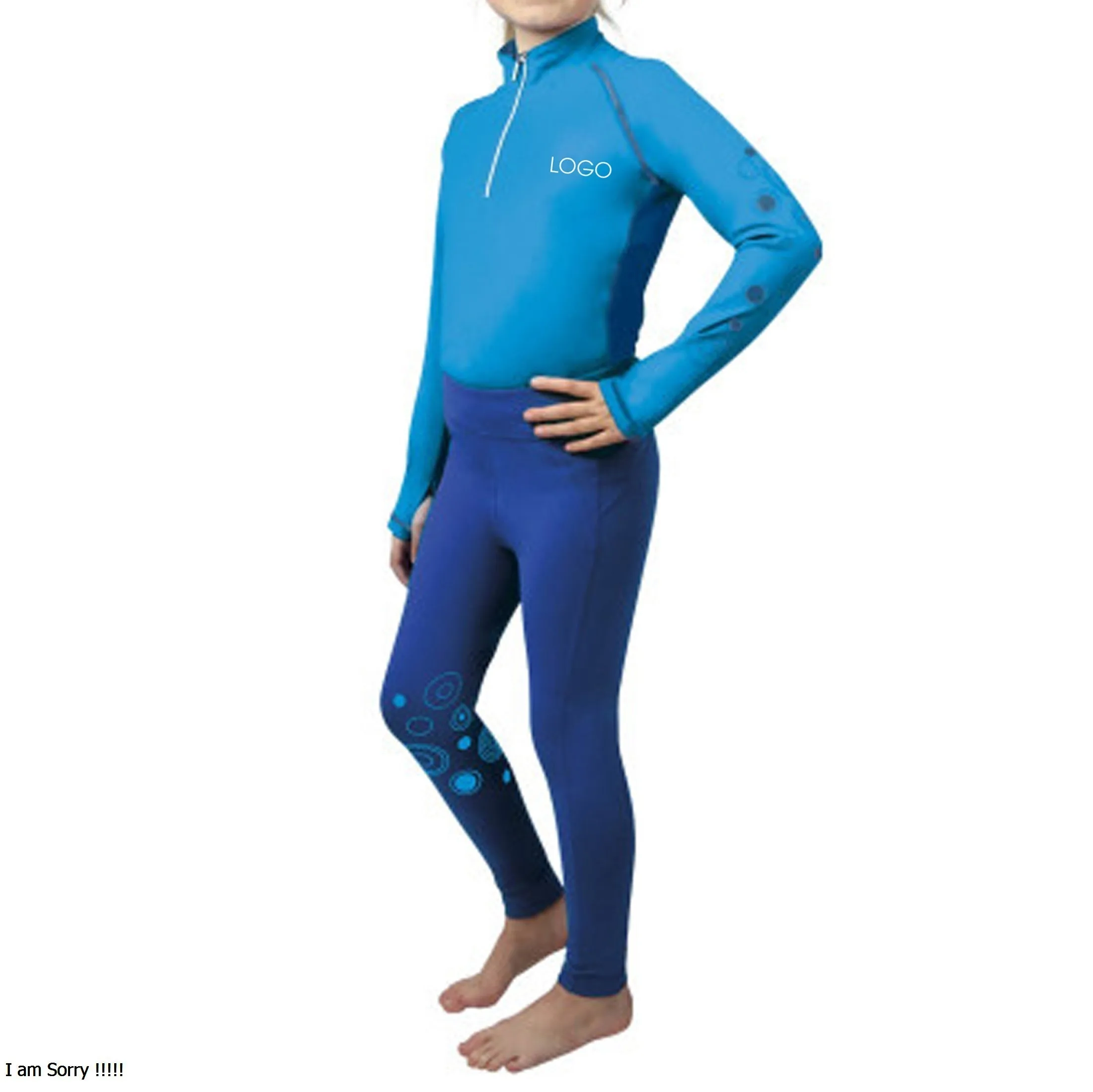 Kids Horse Riding shirts Equestrian competition shirts Training Schooling Tights base layers  Model Polyester Spandex PC