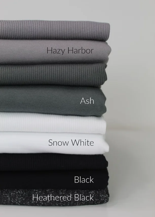 Smoke Color French Terry Cotton Fabric 65% Cotton 35% Polyester Blended Fabric Winter Clothing Brushed 3 Fleece Knitted Terry