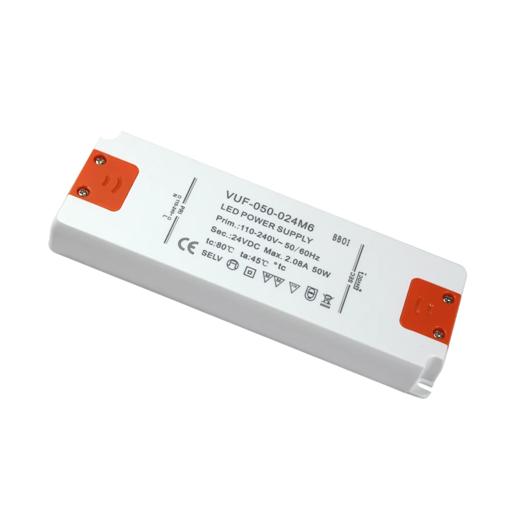 IP67 ETL светодиодный драйвер электронные светодиодные полосы освещения 50 Вт 60 12 В 24 2 А переменного тока источник питания постоянного