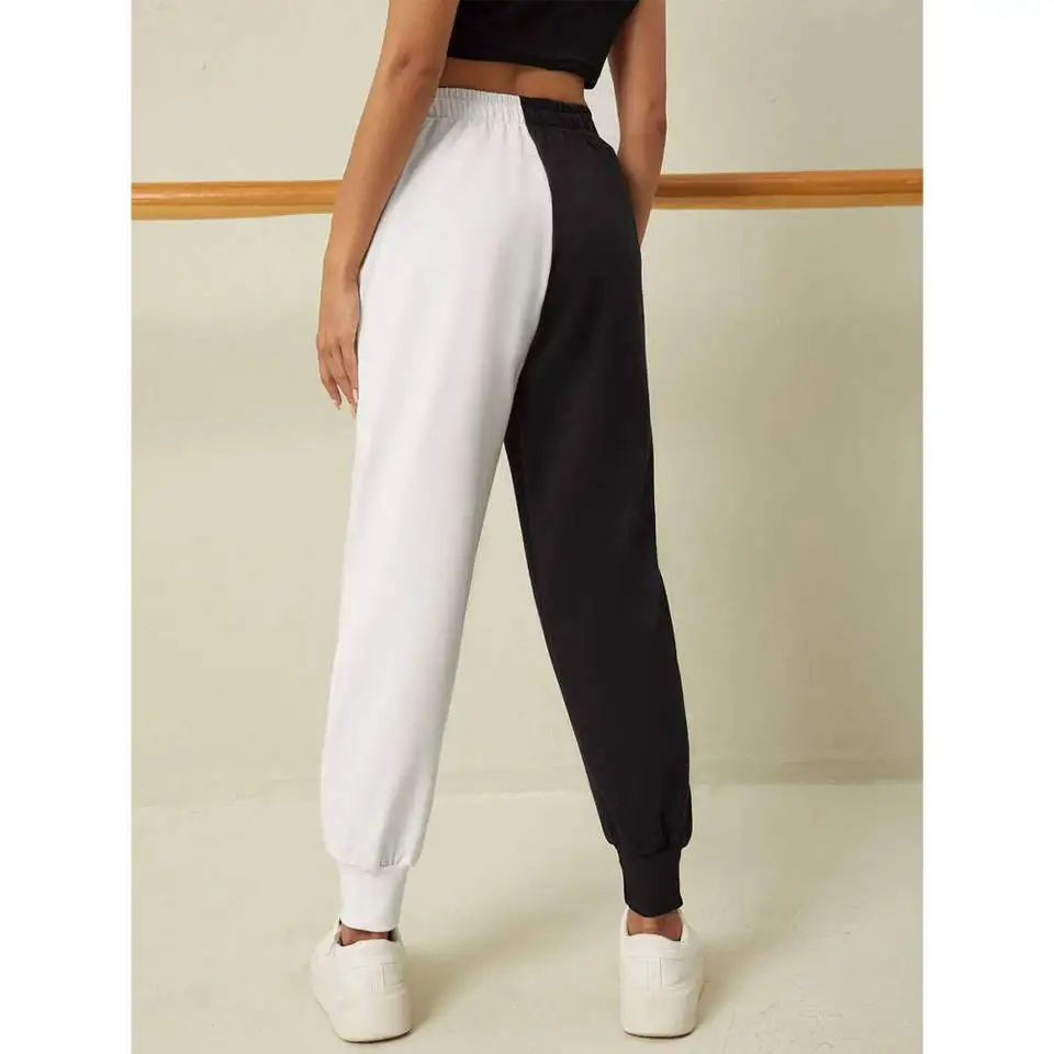 Женские цветные брюки из 100% хлопка стильные спортивные высокого качества оптовая продажа 2022
