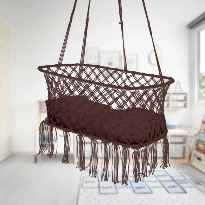 2024 новое производство подвесная люлька ручной работы из макраме детская для младенцев и детей