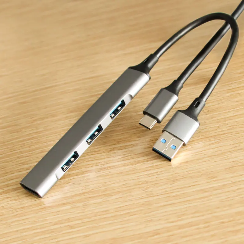 FIDECO Wholesale Data 4-Port Usb 3.0 Hub 4 in 1 4k hd slim usb splitter 5gbps 4 port multi usb hubs docking station