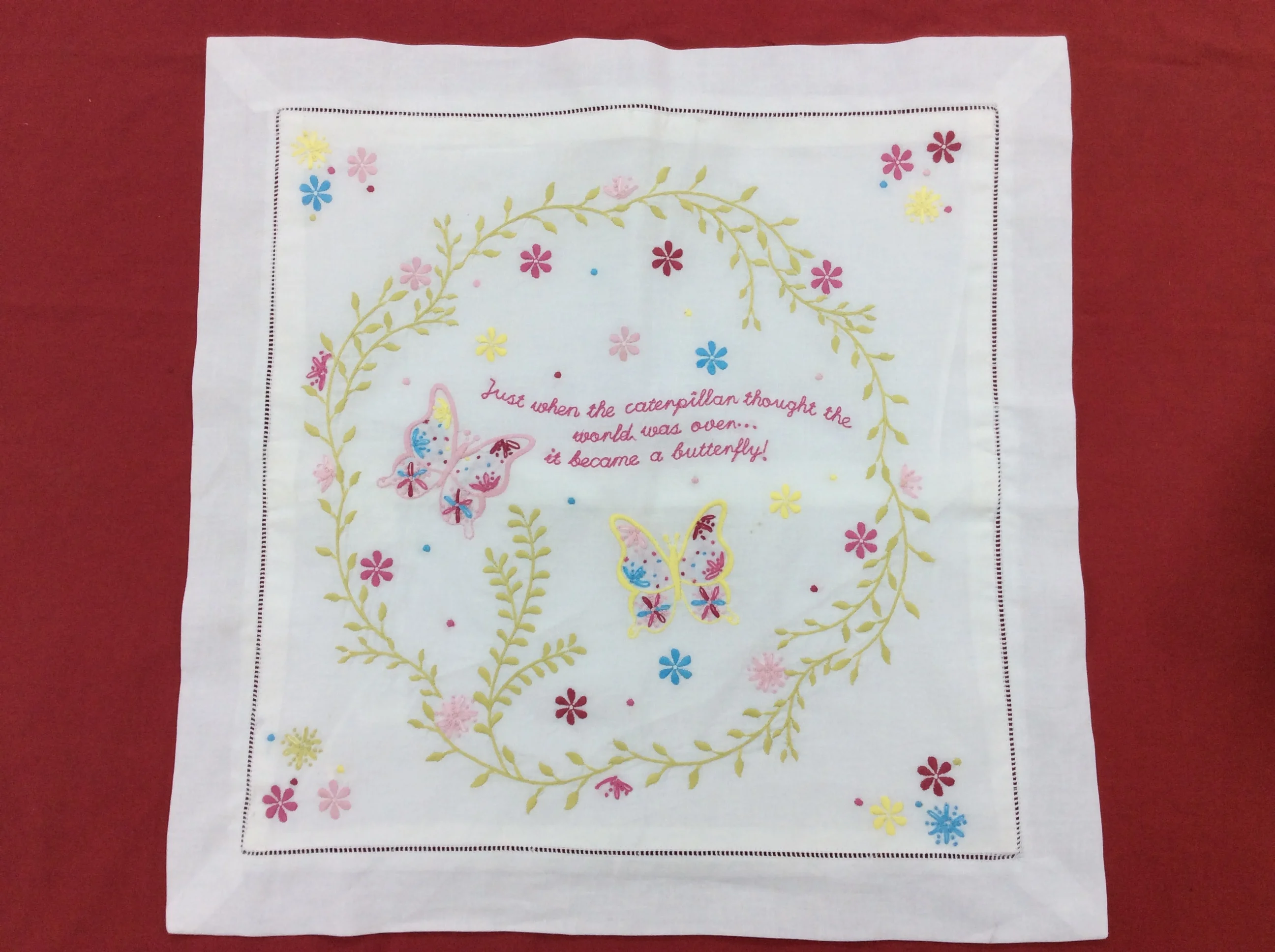 High Quality Vietnam Best Embroidered Cushion Covers Made Cotton Foundation Fabric Best Price Needlework Embroidery