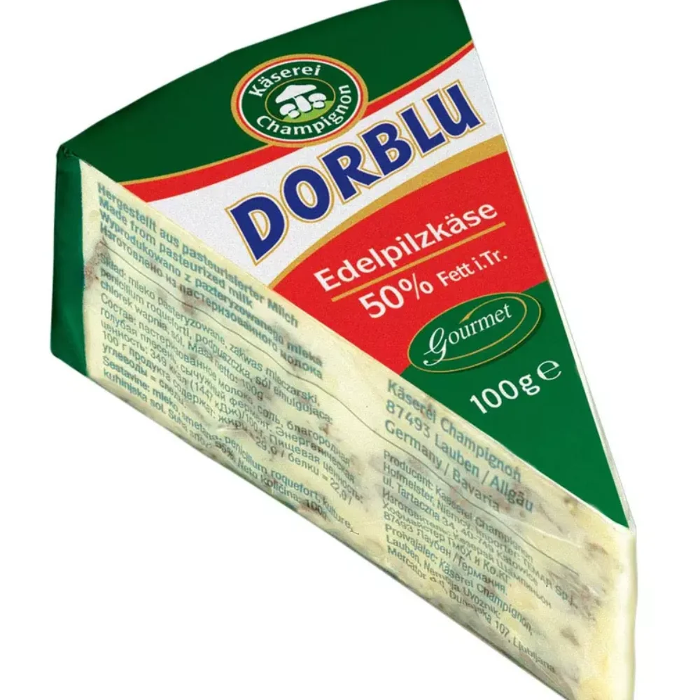 Большой запас высококачественного кремового синего сыра с венами Dorblu Ecke 100 г по низкой рыночной цене