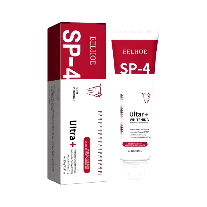 Wholesale Private Label Super Probiotic Sp-4 Toothpaste Sp-4 Ultra Whitening Toothpaste Care Deep Cleaning Fresh Breath