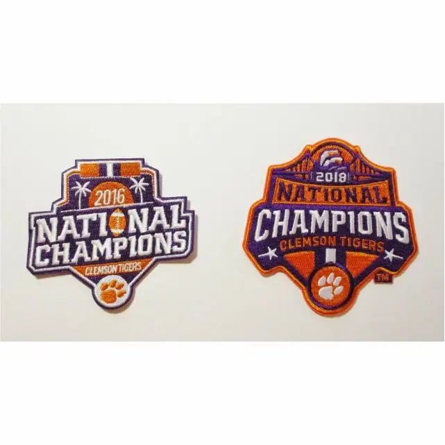 FOOTBALL NATIONAL CHAMPIONS CLEMSON TIGERS PATCHES