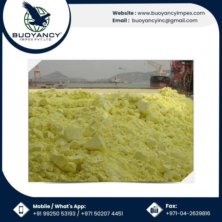 Chemical Grade Top Selling Lump Sulphur Indian Bulk Wholesale Manufacturer