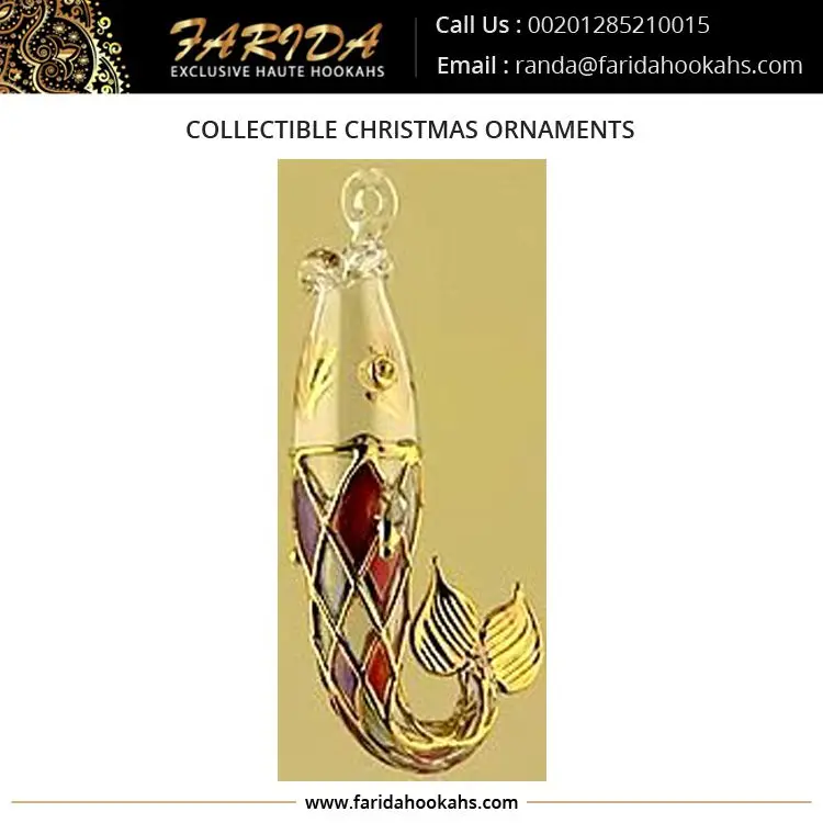 Рождественские украшения в виде рыбы стеклянная елка уникальные египетские рождественские ручной работы Лидер продаж роскошное ремесло уникальный дизайн Египте