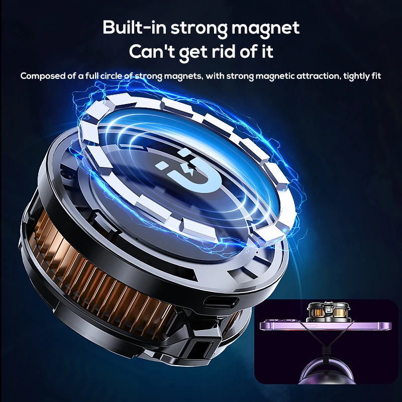 Красочный Rgb низкошумовой полупроводниковый охлаждающий зажим для мобильного телефона радиатор холодильник игр