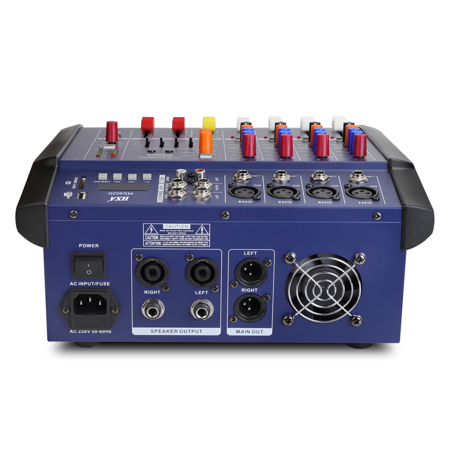 Professional 4 channel audio power amplifier mixer sound audio mixer