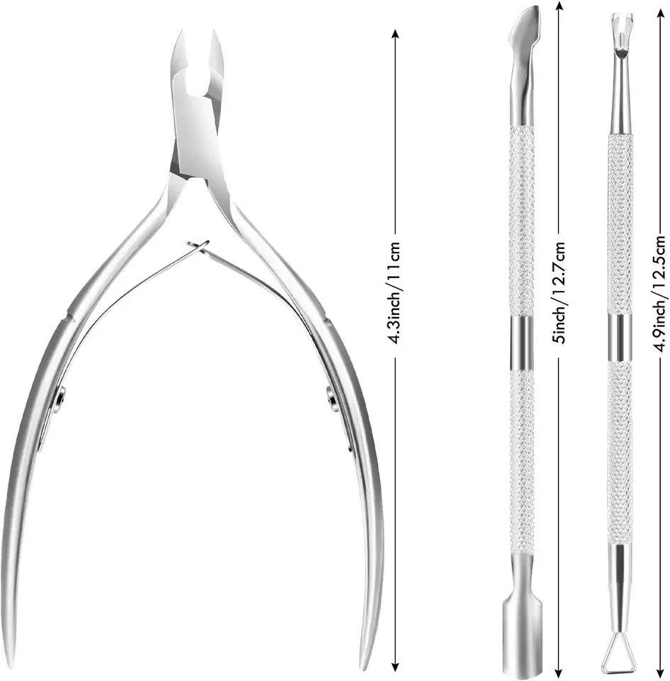 6.5mm Blade Stainless Steel Manicure Tools Fingernail Toenail Cuticle Nipper Trimmer Nail Clipper Cutter Cuticle Scissors Beauty