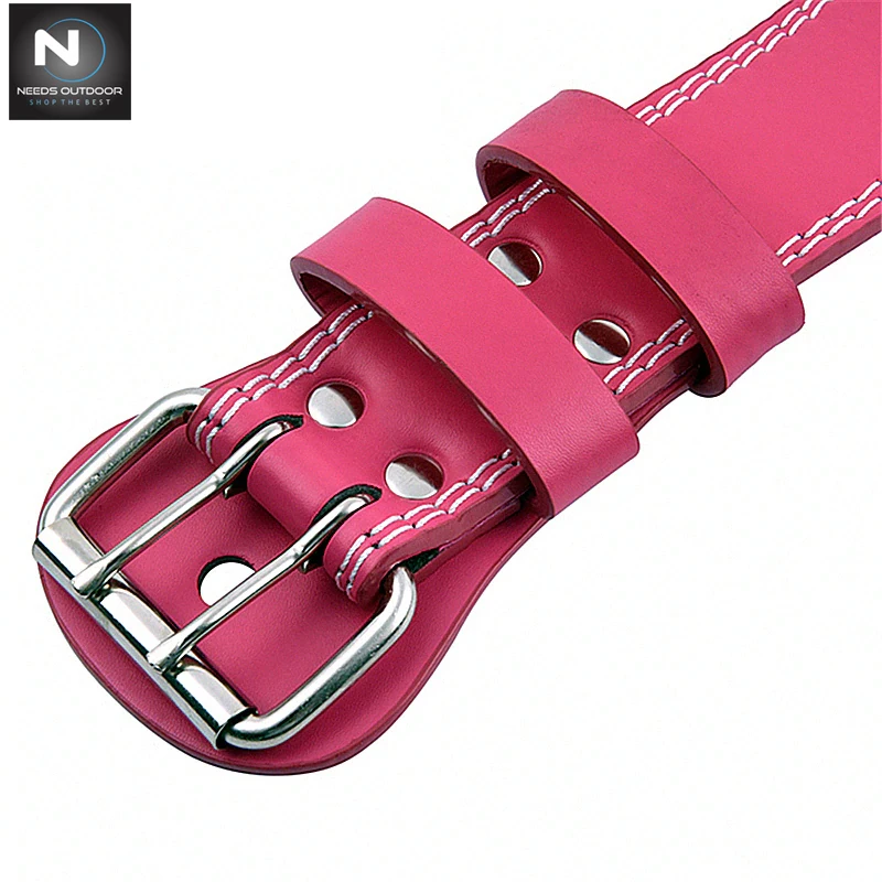 Pink Color Customize Weightlifting Belts Comfortable Flexible Gym Fitness Wear Weightlifting Belts  By NEEDS OUTDOOR