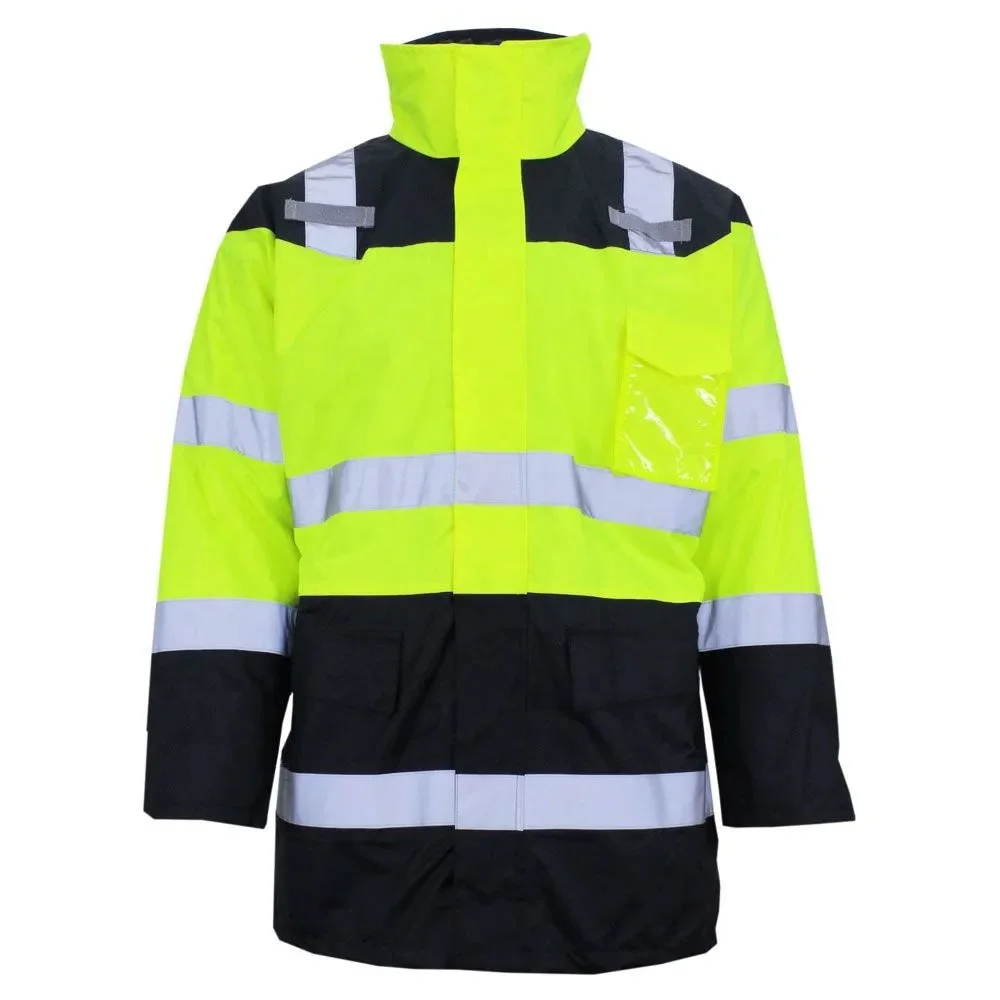 Winter Safety wear garment reflective running workwear fluorescent jacket