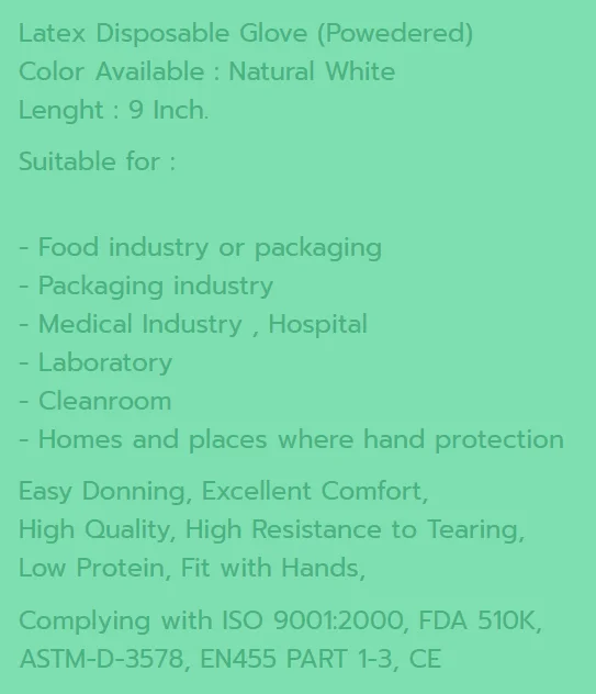 Glove Nitrile  Thailand