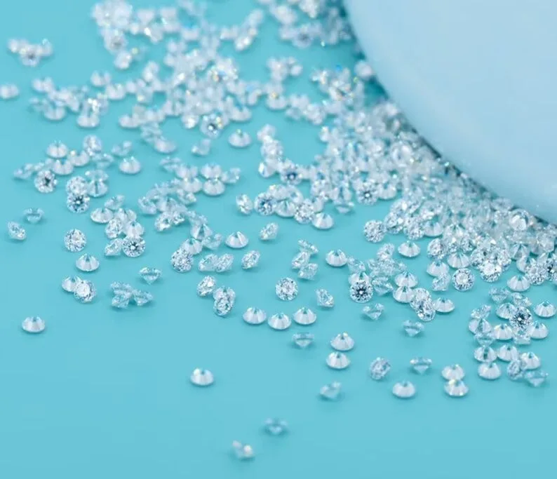 Wholesale Real Loose Lab Diamonds 0.1 Carat HPHT Melee Size Lab Grown Round White DE VVS Synthetic CVD Diamond Buy