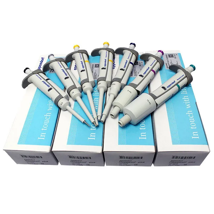 Germany Ependorf Research plus Multichannel Single channel Mechanical micro pipette pipettes transfer micropipette tips bottle