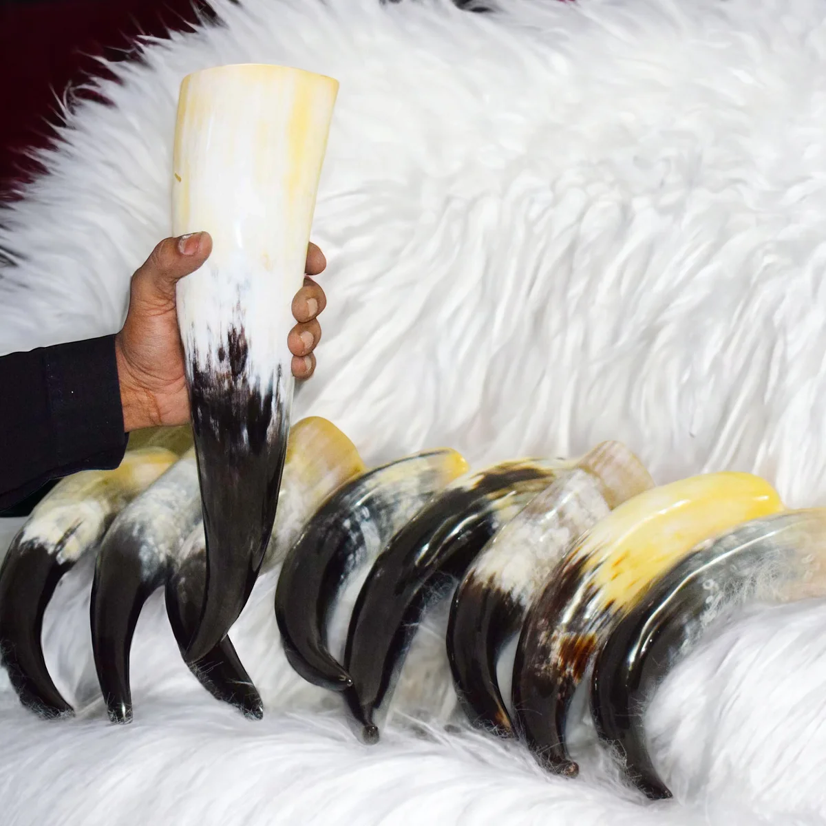 Viking Drinking Classic Medieval Horn Historical Events Knights Cosplay Perfect and Celebrations Durable and Historical Drinking