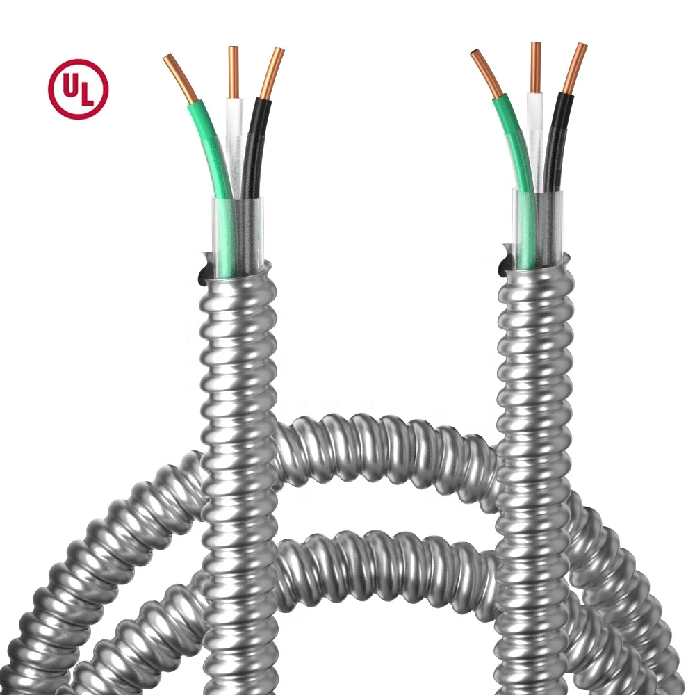 OEM 4AWG 8AWG 10AWG 12AWG 14AWG 16AWG Nylon Jacket THWN THHN Aluminum Interlocked Armored Stranded Metal Clad MC UL Cable