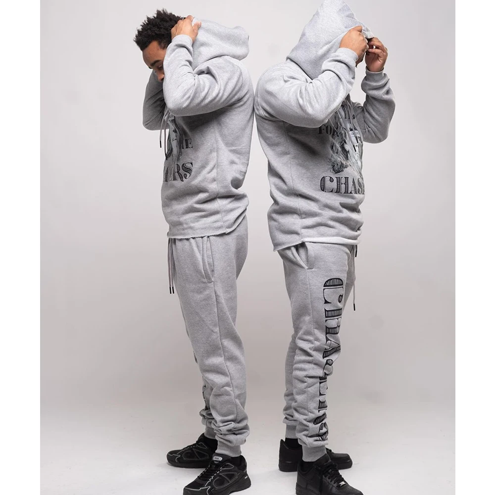 Custom Manufacturer Wholesale Price Jogging Suits Plain Gym Tracksuit 100% Cotton Color Mens sweatsuits