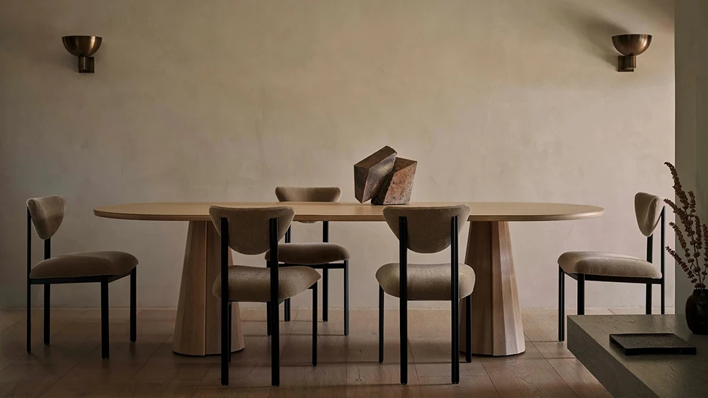 Designer Modern Rectangular 6 8 10 Seater Solid Ash Oak Wood Dining Table Dining Room Furniture