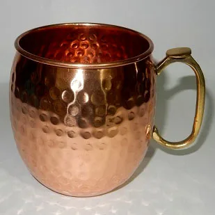 New Arrival Top-selling  pure Copper Moscow Mule Mug Set Of 2 Moscow Mule Copper Mugs for beer