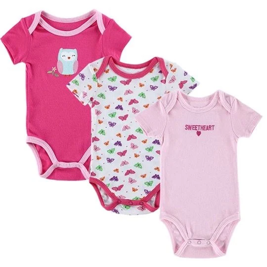 Baby Unisex Clothes Pure Cotton Custom Print Baby Romper for Unisex