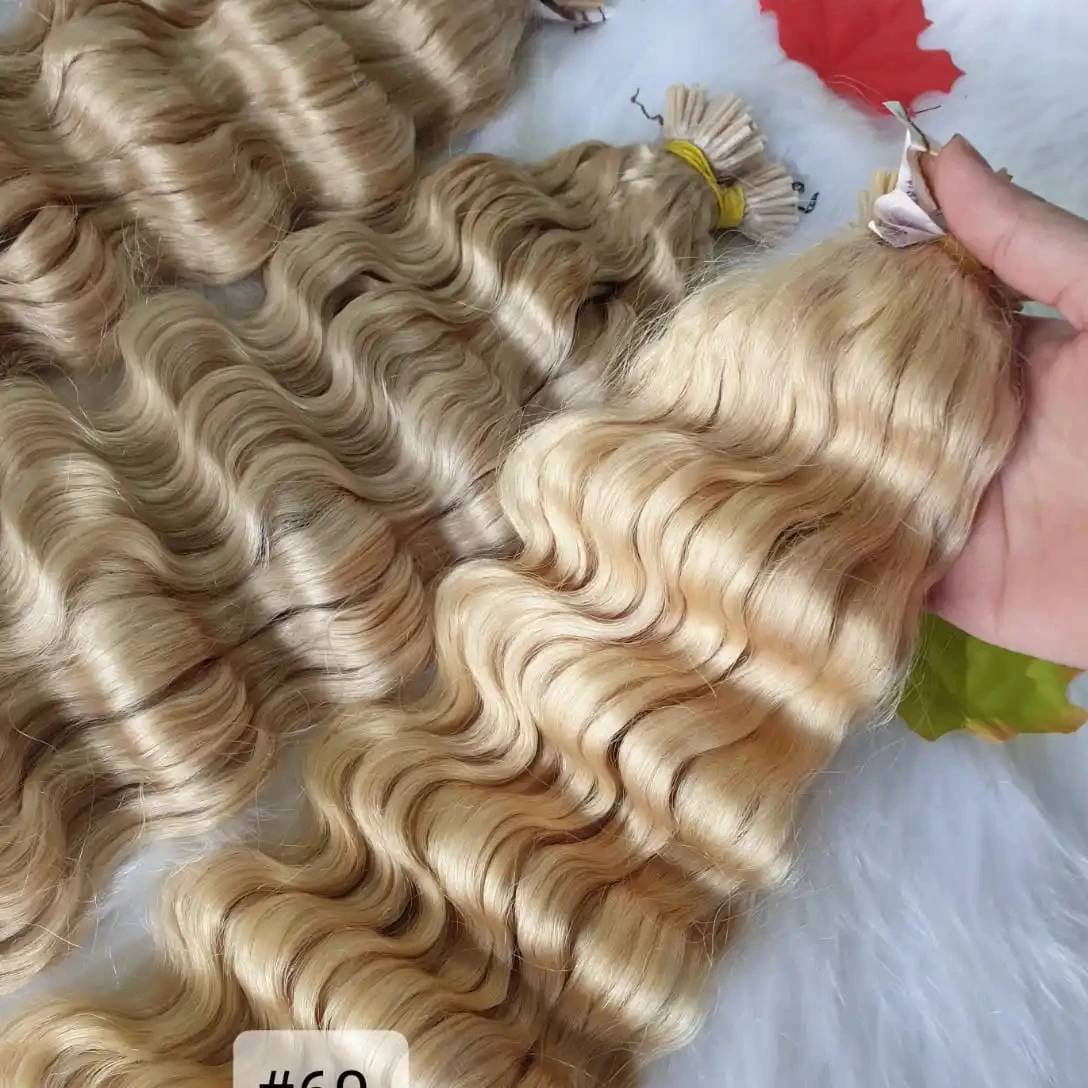 Лучшая оптовая цена, наращивание волос кератинового цвета во Вьетнаме, натуральные необработанные человеческие волосы, наращивание с лентой, предварительно соединенный стиль