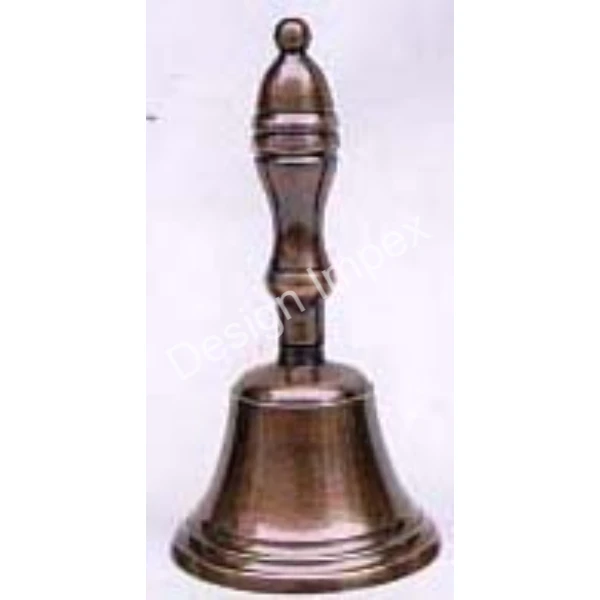 Antique Finished Brass Bell Wholesale quality Handbell OEM ODM Customized Metal Elegant Bells For Christmas Festival Decoration