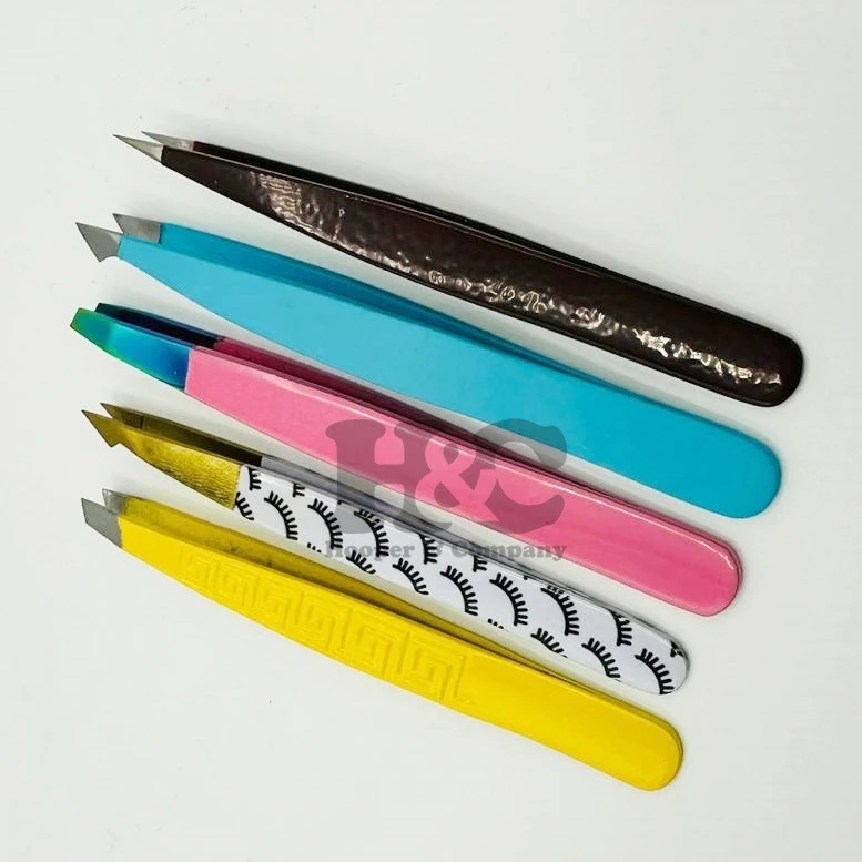 Профессиональный пинцет для бровей из нержавеющей стали выщипывания волос