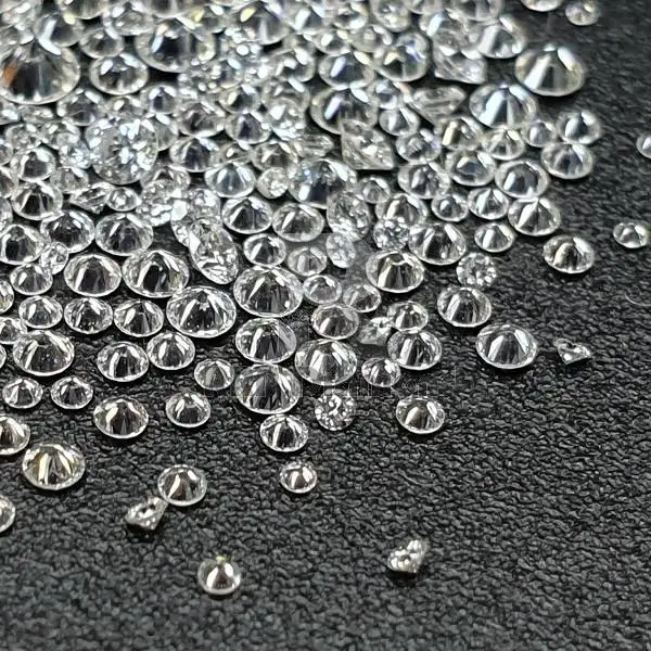 Natural Loose Melee Diamonds VS2 Clarity Round Brilliant Cut 1.25-1.8mm White Gems Good Cut GIA & IGI Certified for Jewelry