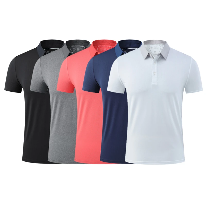 Oem New 2024 Custom embroidery logo men polyester spandex business work polo t shirts mens premium uniform golf polo shirts