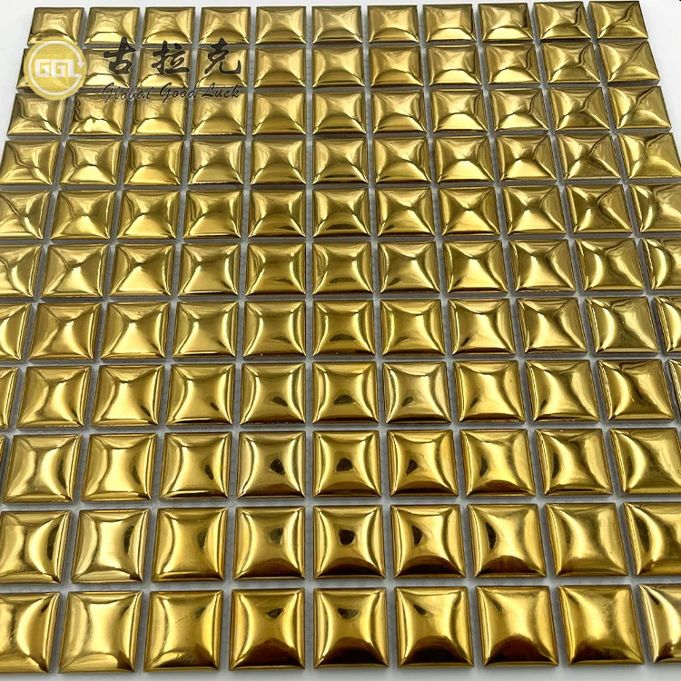Goodluck 3d золотая керамическая мозаичная плитка для кухни backsplash