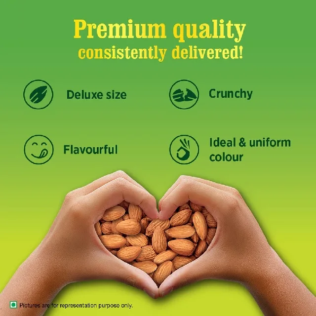 XXL Raw California Almonds Badam Giri Nutritious & Delicious High in Fiber & Boost Immunity Dry Fruits Real Nuts Gluten Free