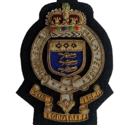 Designer OEM Customized Logo Handmade Embroidered Patches For Garment Ordnance Corps Badges
