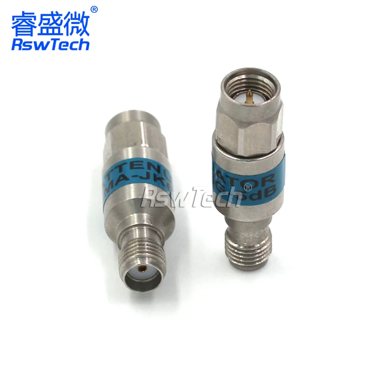 2W SMA Attenuator Male To Female 1db to 3db to10db to 30db jack Connector Coaxial RF Fixed Attenuators