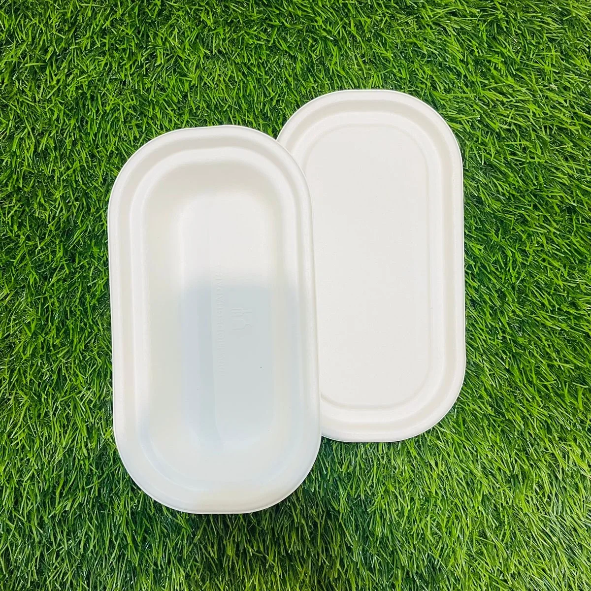 Best Quality Hotel and Restaurant Essential Food Takeout Bagasse Pulp 9.5x5 inch Containers with Lids