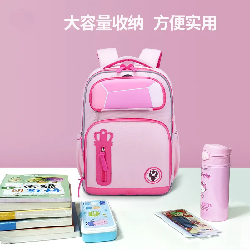 Suitable For Grades 1-9 Children Orthopedic School Backpack Boys School Bags Girls Waterproof Backpacks Kids Satchel Schoolbgs