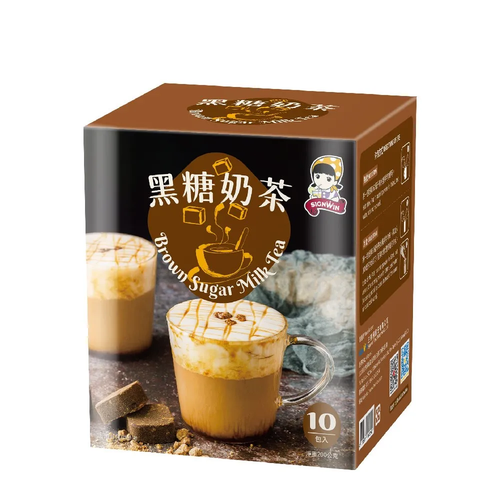 SIGNWIN MIT коричневый сахар, молочный чай, пузырь, молочный чай, порошок