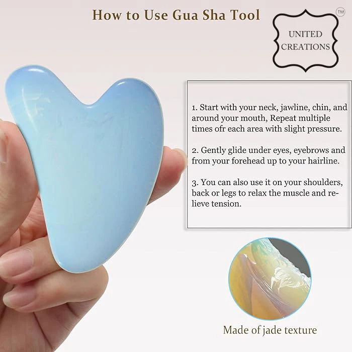 Wholesale natural stone head neck SPA massager jade facial massage roller and guasha set jade roller gua sha