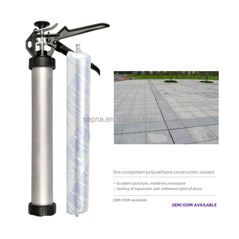 OEM factory 600ml sausage grey black white construction pu sealant