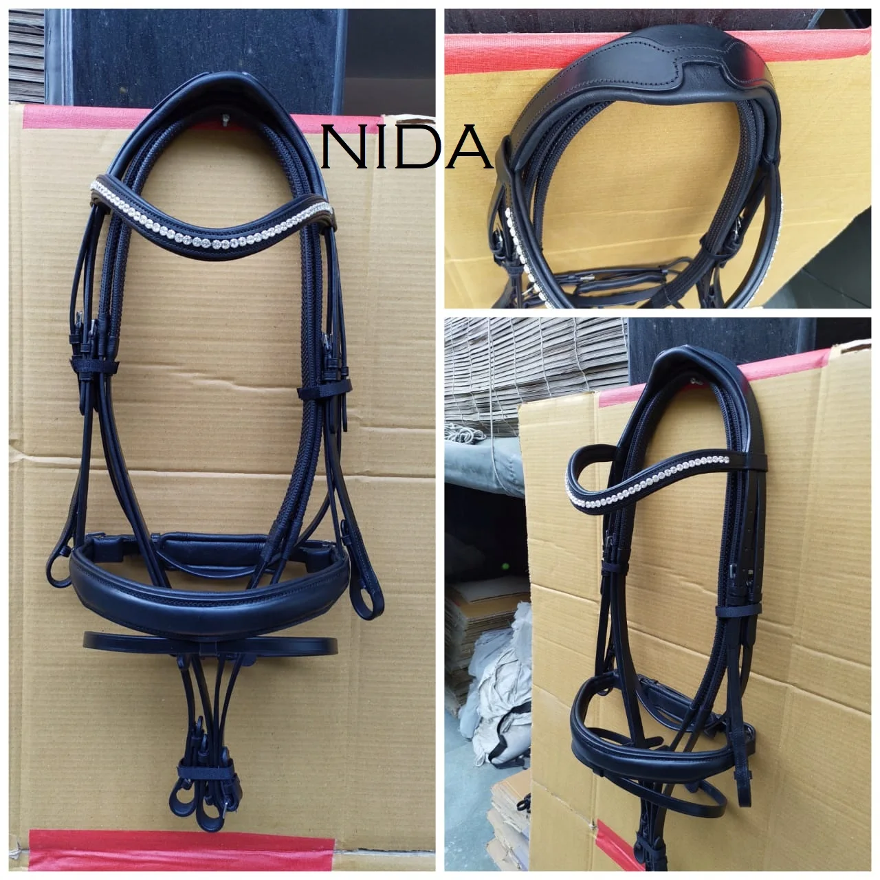 Equestrian High Quality Leather Horse English Bridle . horse