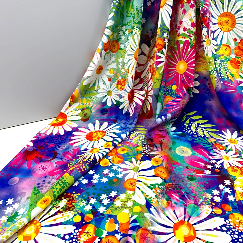 digital swimwear biflex spandex polyamides tropical printed fabric