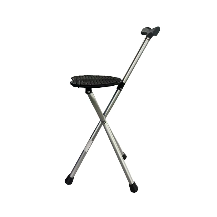 Bliss Medical walking stick collapsible telescopic folding cane elderly people used with seat walking stick