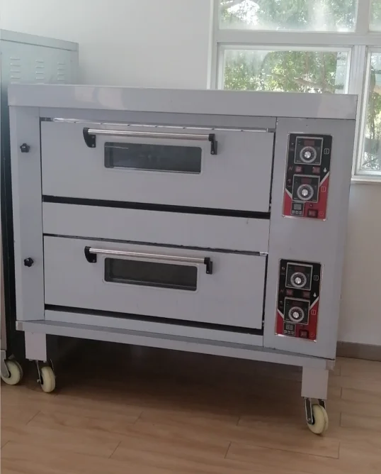 Single deck gas industrial oven for baking cupcakes Bread pizza HJ-HTR101C