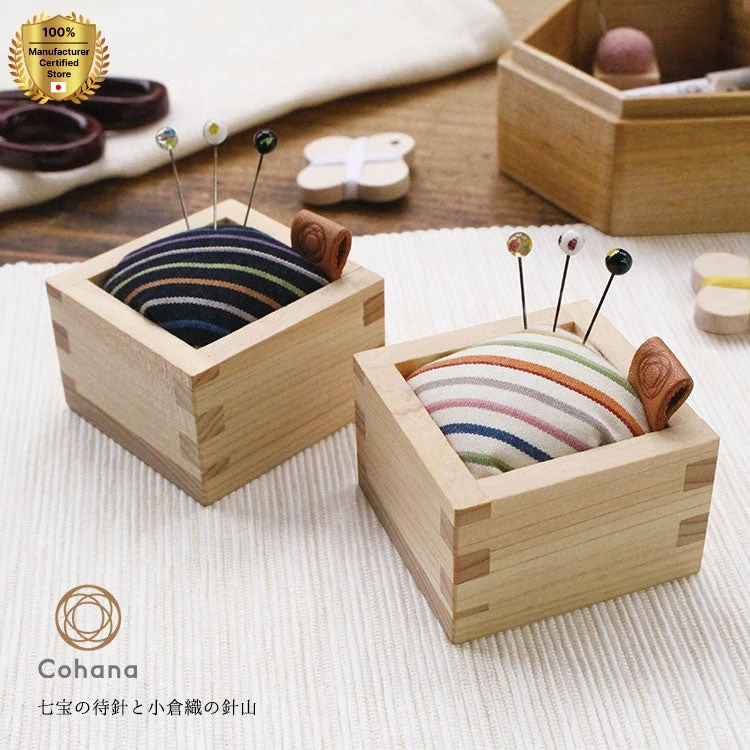 cohana Shippou pin cushion cohana cloisonne waiting pins and Ogura-ori needlepins thread clipper small scissors sewing needles