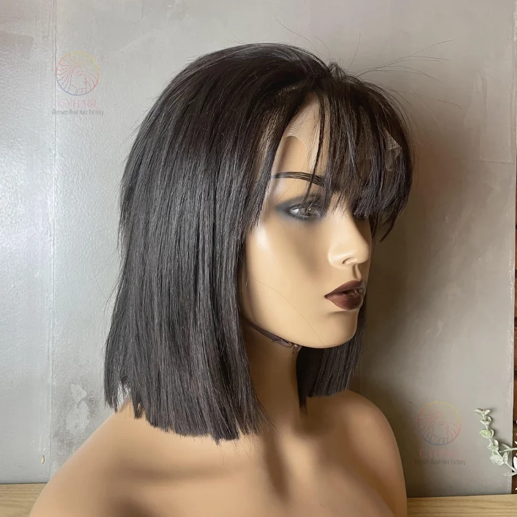 Preco Por Atacado кружево де Cabelo Humano Melhor Qualidade натуральное Оригинальное Curto Desenho Duplo
