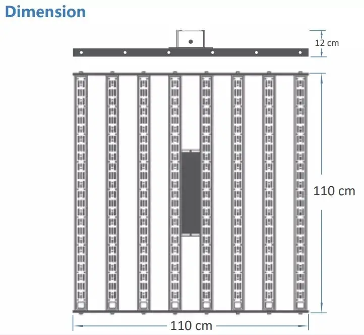 GROWSPEC High Power LED Grow Light 1000W Plant Light for Medical Plants Vertical Farm Growing